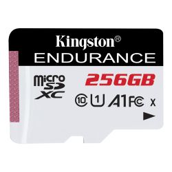 Kingston 256GB High-Endurance microSDXC Card, UHS-I Class 10, U1, 24/7 Recording, Durable, 95MB/s Kingston 256GB High-Endurance microSDXC Card, UHS-I Class 10, U1, 24/7 Recording, Durable, 95MB/s